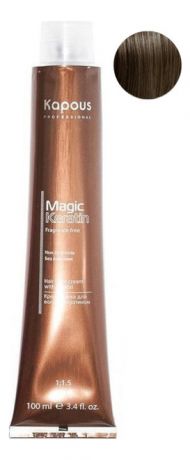 Крем-краска для волос с кератином Magic Keratin Fragrance Free Non Ammonia Hair Color Cream 100мл: 6.11 Темный блондин инт...