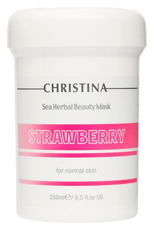 Маска для лица на основе морских трав Клубника Sea Herbal Beauty Mask Strawberry: Маска 250мл