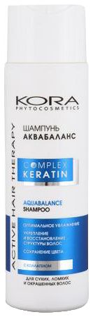 Шампунь Аквабаланс для волос Active Hair Therapy Complex Keratin Aquabalance Shampoo 250мл