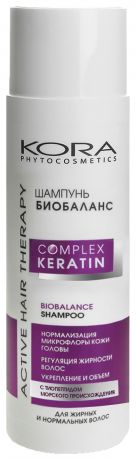 Шампунь Биобаланс для волос Active Hair Therapy Complex Keratin Biobalance Shampoo 250мл