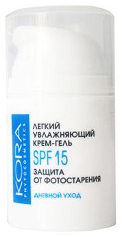 Легкий увлажняющий крем-гель для лица Phytocosmetics SPF15 50мл