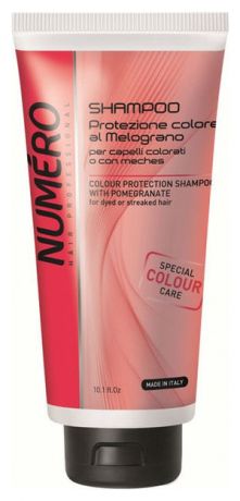 Шампунь для защиты цвета волос с экстрактом граната Numero Colour Protection Shampoo With Pomegranate: Шампунь 300мл