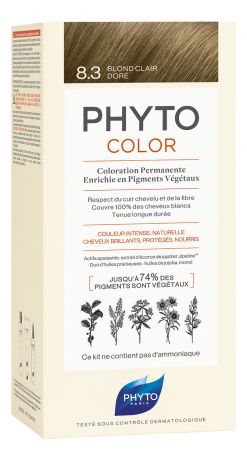 Краска для волос Phyto Color: 8.3 Золотистый блонд
