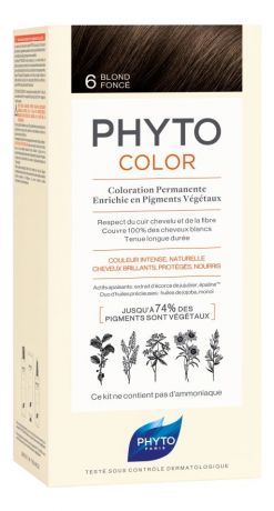 Краска для волос Phyto Color: 6 Темный блонд