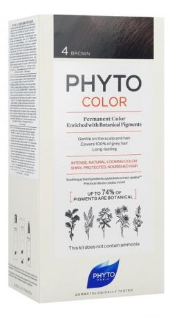 Краска для волос Phyto Color: 4 Шатен