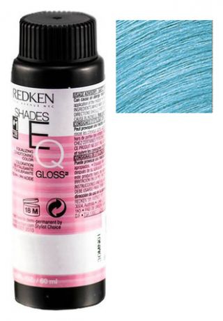 Краска-блеск без аммиака для тонирования и ухода Shades EQ Gloss 3*60мл: Pastel Aqua Blue