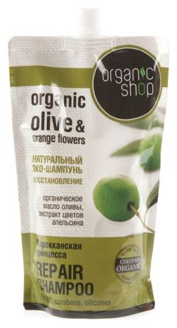Эко-шампунь для волос Марокканская принцесса Olive & Argan Oil Repair Shampoo: Шампунь 500мл