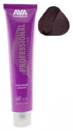 Стойкая крем-краска для волос AAA Hair Cream Colorant 60мл: 4.5 Махагоновый каштан