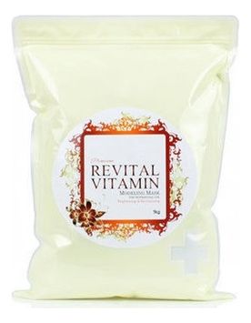 Маска альгинатная Витаминная Premium Revital Vitamin Modeling Mask 1кг: Маска 1000г (запасной блок)