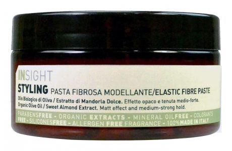 Моделирующая паста для волос с маслом оливы Styling Elastic Fibre Paste 90мл