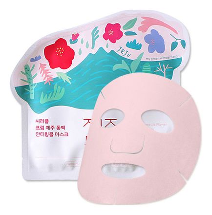 Тканевая маска для лица Jeju Camellia Flower Anti-Wrinkle Mask Pack 21г