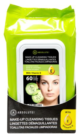 Салфетки для снятия макияжа Make-Up Cleansing Tissues Cucumber: Салфетки 60шт