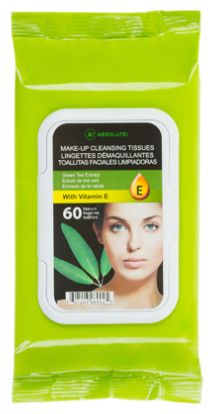 Салфетки для снятия макияжа Make-Up Cleansing Tissues Green Tea 60шт: Салфетки 60шт