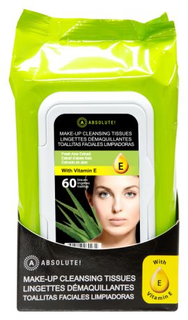 Салфетки для снятия макияжа Make-Up Cleansing Tissues Fresh Aloe: Салфетки 60шт