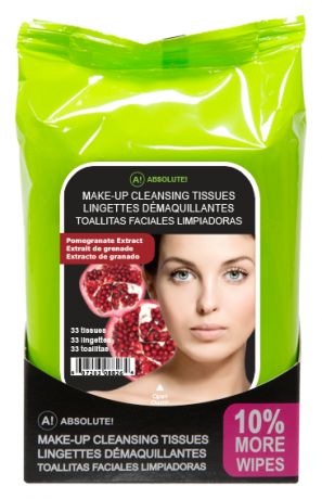 Салфетки для снятия макияжа Make-Up Cleansing Tissues Pomegranate 33шт