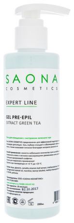 Гель для очищения кожи перед депиляцией с экстрактом зеленого чая Expert Line Gel Pre-Epil Extract Green Tea 200мл: Гель 2...