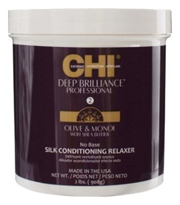 Разглаживающий кондиционер для волос Deep Brilliance Olive & Monoi Silk Conditioning Relaxer 908г