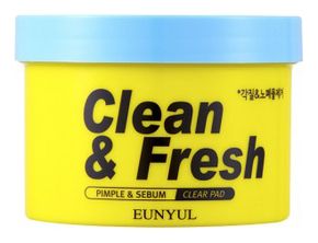 Очищающие подушечки для лица с кислотами Clean & Fresh Pimple & Sebum Clear Pad 70шт