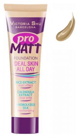 Матирующий тональный крем для лица Pro Matt Foundation Ideal Skin All Day 30мл: No 307