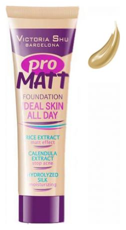 Матирующий тональный крем для лица Pro Matt Foundation Ideal Skin All Day 30мл: No 308