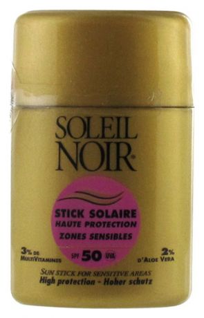 Солнцезащитный стик для губ и кожи лица Protections Solaires Stick Solaire Haute Zones Sensibles SPF50 10г