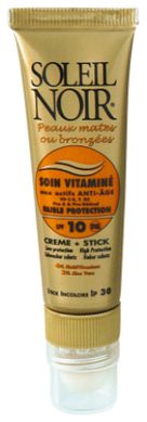 Крем для лица Protections Solaires Soin Vitamine Faible Creme SPF10 20мл + стик для губ Stick Incolore Ip 30 2мл