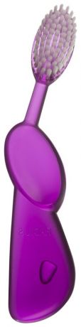 Зубная щетка с резиновой ручкой Toothbrush Scuba (фиолетовая, мягкая, для левшей)