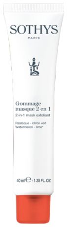 Антиоксидантная скраб-маска для лица 2 в 1 Gommage Masque 40мл (лайм, арбуз)