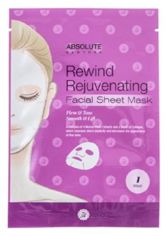 Омолаживающая тканевая маска для лица Rewind Rejuvenating Facial Sheet Mask: Маска 1шт