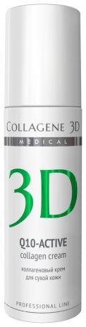 Коллагеновый крем для сухой кожи лица Q10-Active Collagen Ceam Professional Line: Крем 150мл