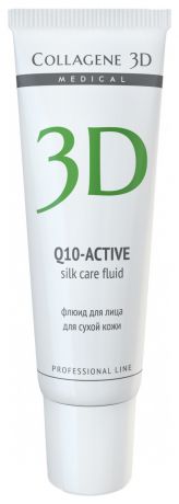 Флюид для сухой кожи лица с коэнзимом Q10-Active Silk Care Fluid Professional Line 30мл