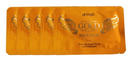 Гидрогелевая маска-патч для шеи Hydrogel Angel Wings Gold Neck Pack: Маска-патч 5*10мл