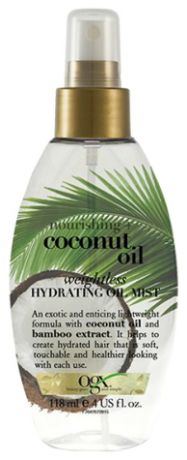 Легкое масло-спрей для волос с кокосовым маслом Nourishing+ Coconut Oil Weightless Hydrating Mist 118мл