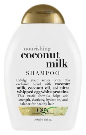 Шампунь для волос с кокосовым маслом Nourishing+ Coconut Milk Shampoo 385мл