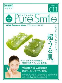 Маска для лица с экстрактом алоэ Pure Smile Aloe Essence Mask 23мл