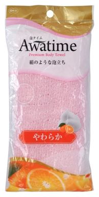 Мочалка для тела мягкая Awa Time Body Towel Soft (розовая)