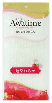 Мочалка для тела супермягкая Awa Time Body Towel Super Soft (белая)