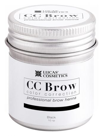Хна для окрашивания бровей CC Brow Color Correction Professional Brow Henna Black: Хна 10г