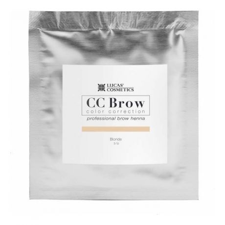 Хна для окрашивания бровей CC Brow Color Correction Professional Brow Henna Blonde: Хна 5г (саше)