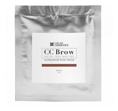 Хна для окрашивания бровей CC Brow Color Correction Professional Brow Henna Brown: Хна 5г (саше)