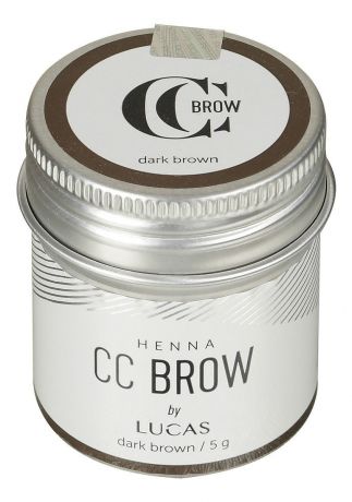 Хна для окрашивания бровей CC Brow Color Correction Professional Brow Henna Dark Brown: Хна 10г