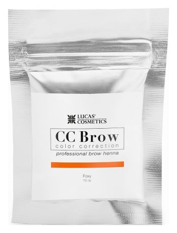 Хна для окрашивания бровей CC Brow Color Correction Professional Brow Henna Foxy: Хна 10г (саше)