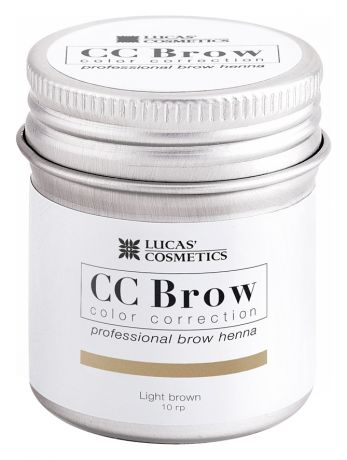 Хна для окрашивания бровей CC Brow Color Correction Professional Brow Henna Light Brown: Хна 10г