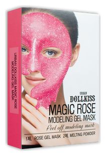 Маска для лица гелевая с экстрактом розы Urban Dollkiss Magic Rose Modeling Gel Mask 50г + 5г