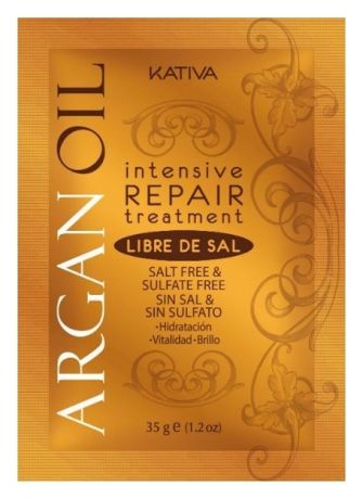 Восстанавливающий уход для волос с маслом арганы Argan Oil Intensive Repair Treatment: Уход 35г