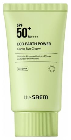 Крем солнцезащитный Eco Earth Power Green Sun Cream SPF50+ PA++++ 50г