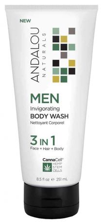 Гель для душа 3 в 1 Canna Cell Men Invigorating Body Wash 251мл