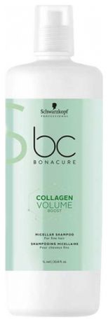 Мицеллярный шампунь для волос BC Collagen Volume Boost Micellar Shampoo: Шампунь 1000мл