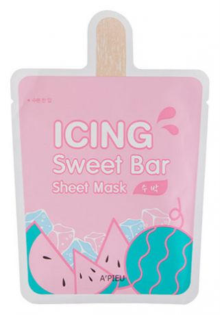 Тканевая маска для лица с экстрактом арбуза Icing Sweet Bar Watermelon Sheet Mask 21г