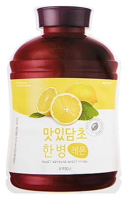 Тканевая маска для лица с экстрактом лимона Fruit Vinegar Lemon Sheet Mask 20г